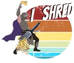 Vintage Tee with Shredder from Teenage Mutant Ninja Turtles - 'I Shred' - Unique and Eye-Catching Design for Fans of the Classic Show