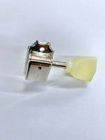 Kluson 3x3 Guitar Tuning Pegs LP Machine Heads Tuners Nickel Pearl KD-3-NPK Used Good Condition