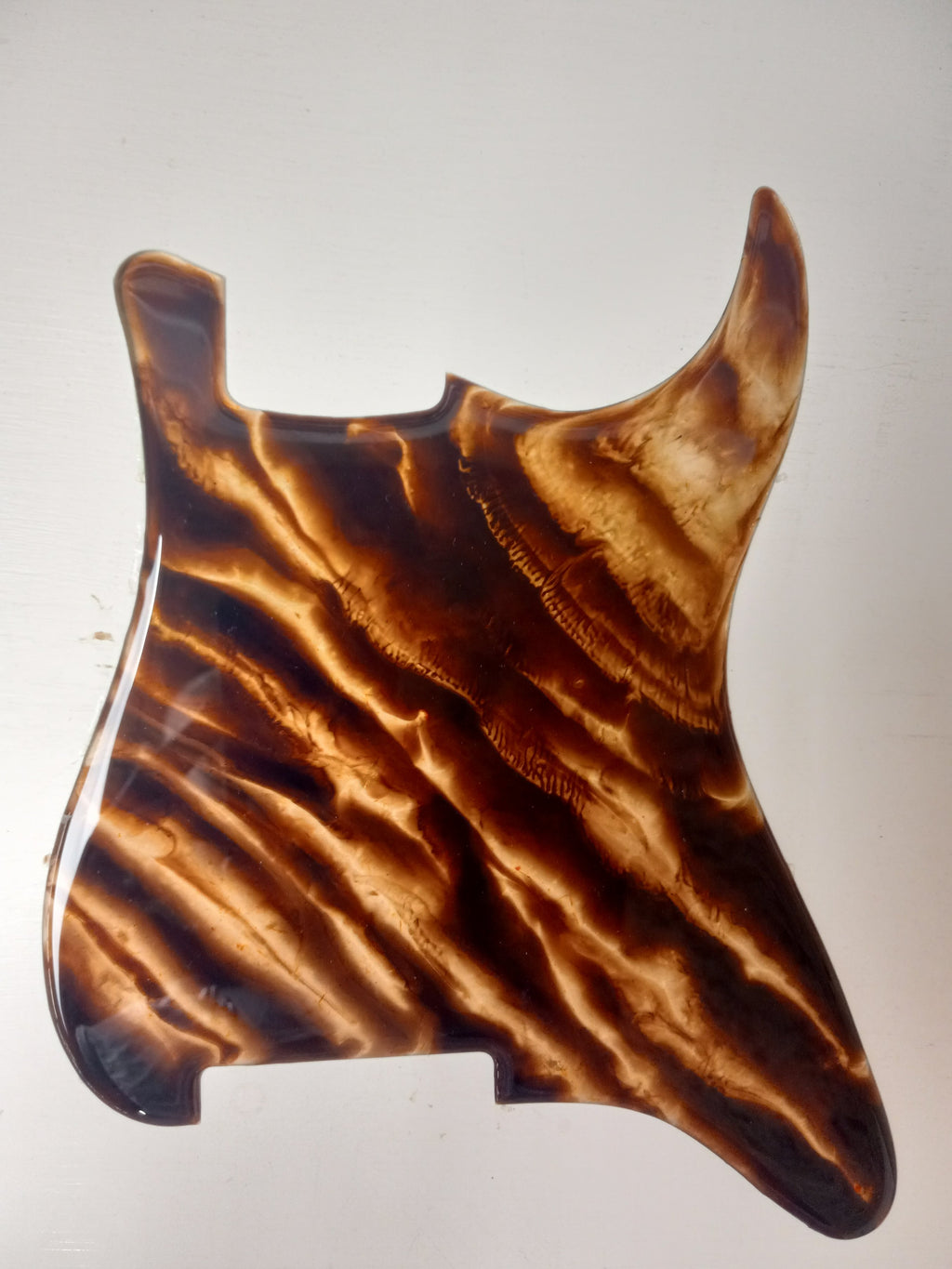 Handmade Stratocaster Resin Pickguard No Screw or Pickup Routing