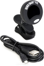 Rechargeable Snark Instrument Guitar Tuner Black Silver Clip On All (SIL-BLK) 2 Pack RE