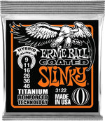 Ernie Ball 3122 Coated Titanium Hybrid Slinky Electric Guitar Strings - 2 PACK