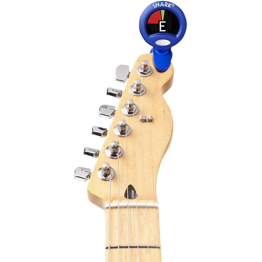 Rechargeable Snark Guitar Bass Instrument Tuner Clip On Chromatic SN1X Blue RE