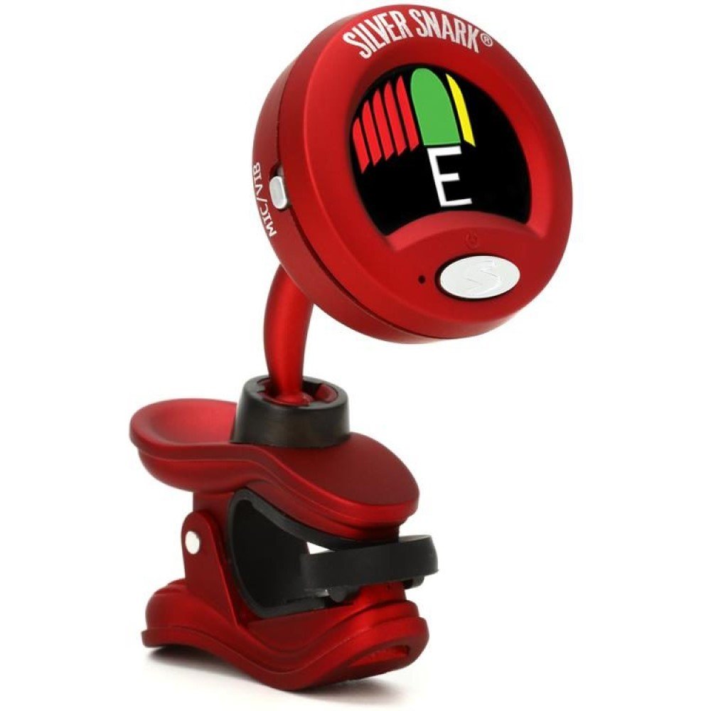 Rechargeable Snark Guitar Instrument Tuner Red Silver Clip On All (SIL-RED) 2 Pack RE