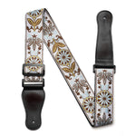 Guitar Strap Bohemian Style Embroidery Cotton Electric Acoustic Adjustable Soft
