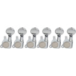 6-in-line Left Hand Sealed Guitar Tuning Pegs, Chrome