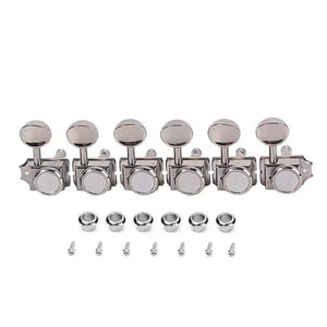 6-In-Line Locking Guitar Tuning Pegs, Nickel