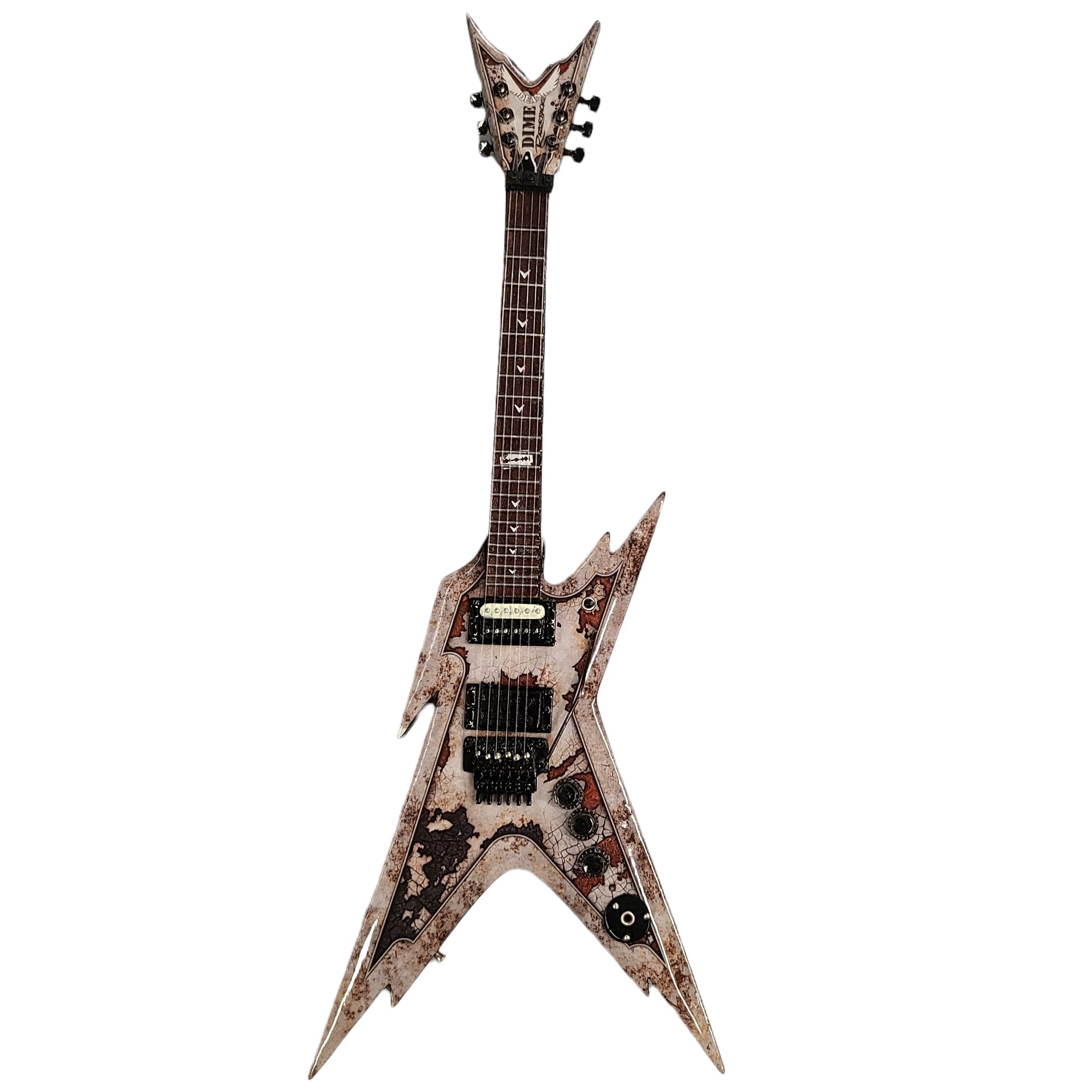 Axe Heaven Dimebag Darrell Dean Rust Razorback Mini Guitar Replica DD ...