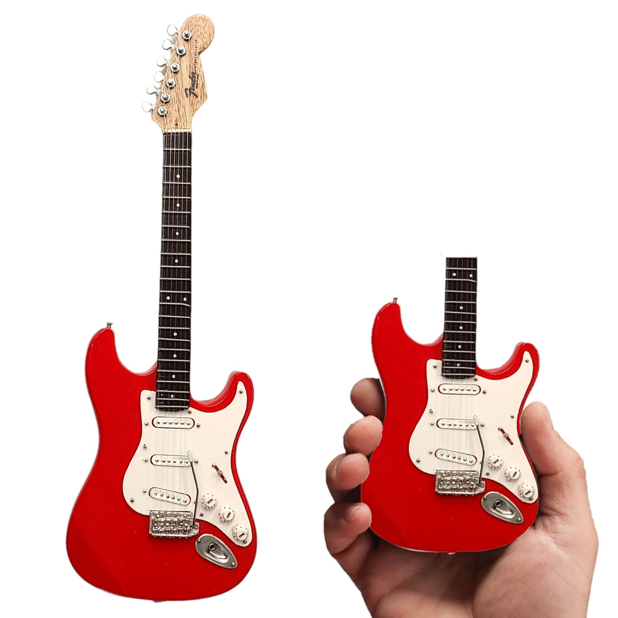Axe Heaven Classic Red Fender Strat Mini Guitar Replica, FS-006