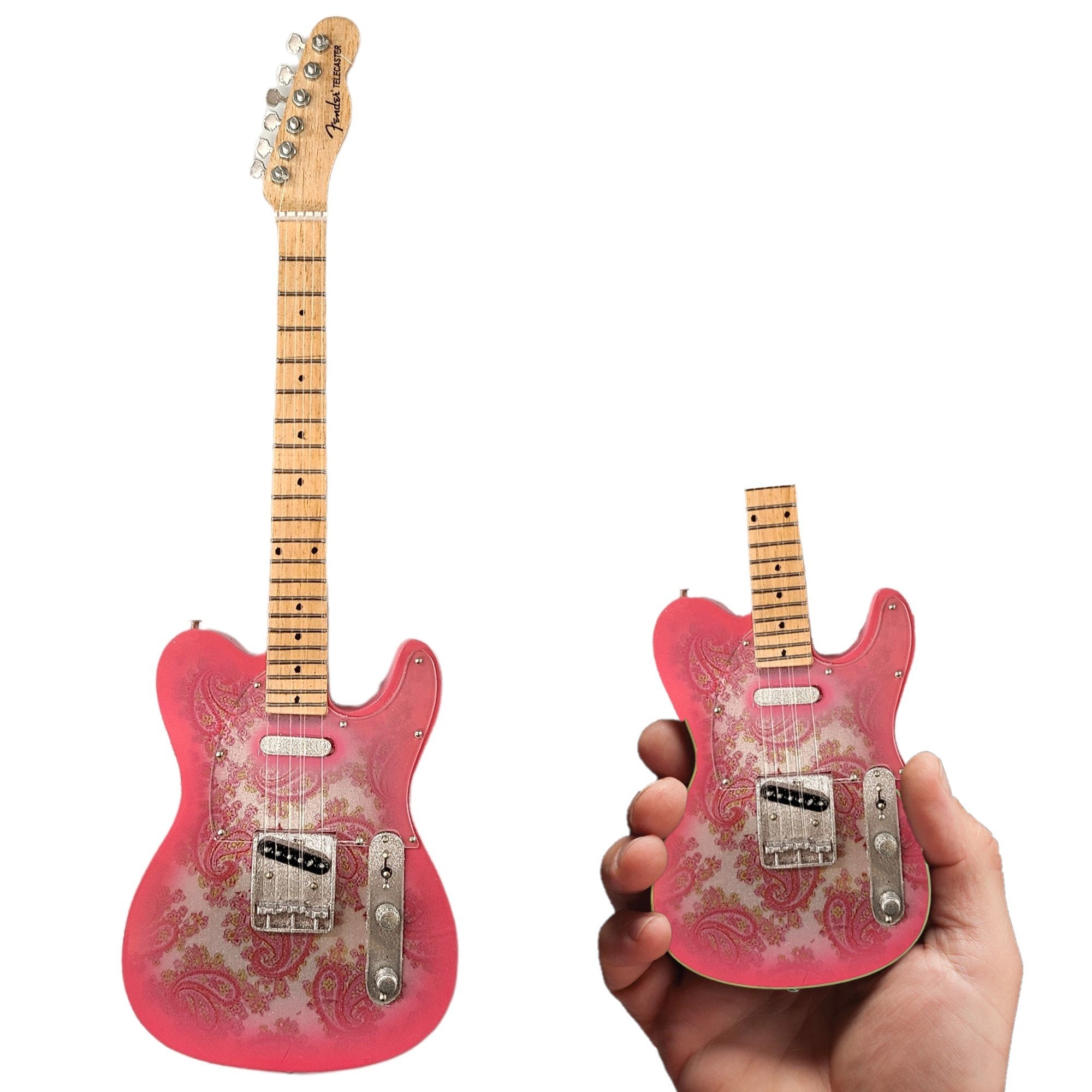 Axe Heaven Pink Paisley Fender Telecaster Mini Guitar Replica FT-005
