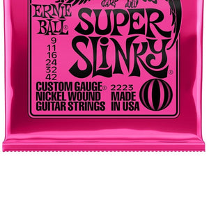 Ernie Ball Super Slinky Nickel Wound Guitar String Set, .009 - .042