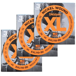 D’Addario Nickel Wound Regular Light Guitar Strings, .010-.046