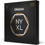 D'Addario NYXL Regular Light 3- Pack Nickel Wound Strings, .010-.046