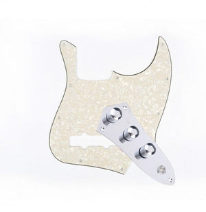 Jazz Bass Guitar Pickguard and Wired Control Plate Bundle