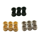 Kluson Guitar Adapter Bushings 1/4 in OD for Tuning Pegs Electric or Acoustic Gold Black Or Nickel