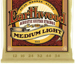Ernie Ball Earthwood Medium Light 80/20 Bronze Acoustic Strings, .012 - .054