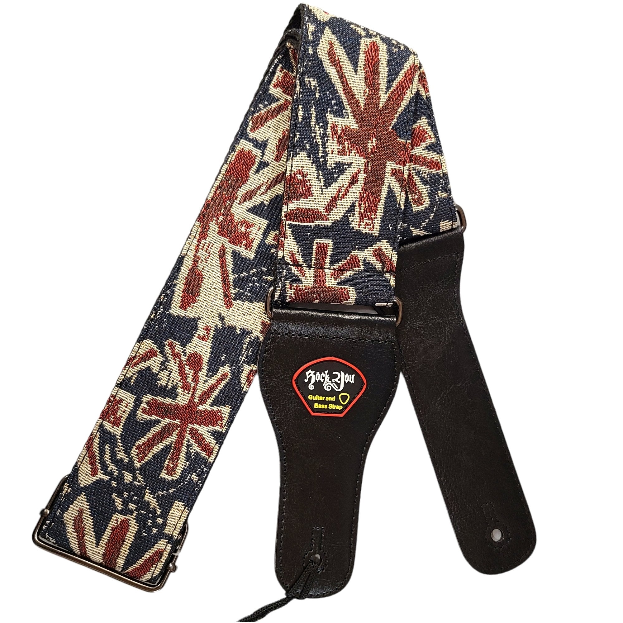Uk British Flag 2" Wide Guitar Strap