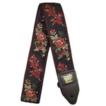 Ernie Ball Jacquard Guitar Strap 2 Inch Various Color Red Rose