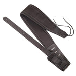 Black Wide Padded Leather Strap