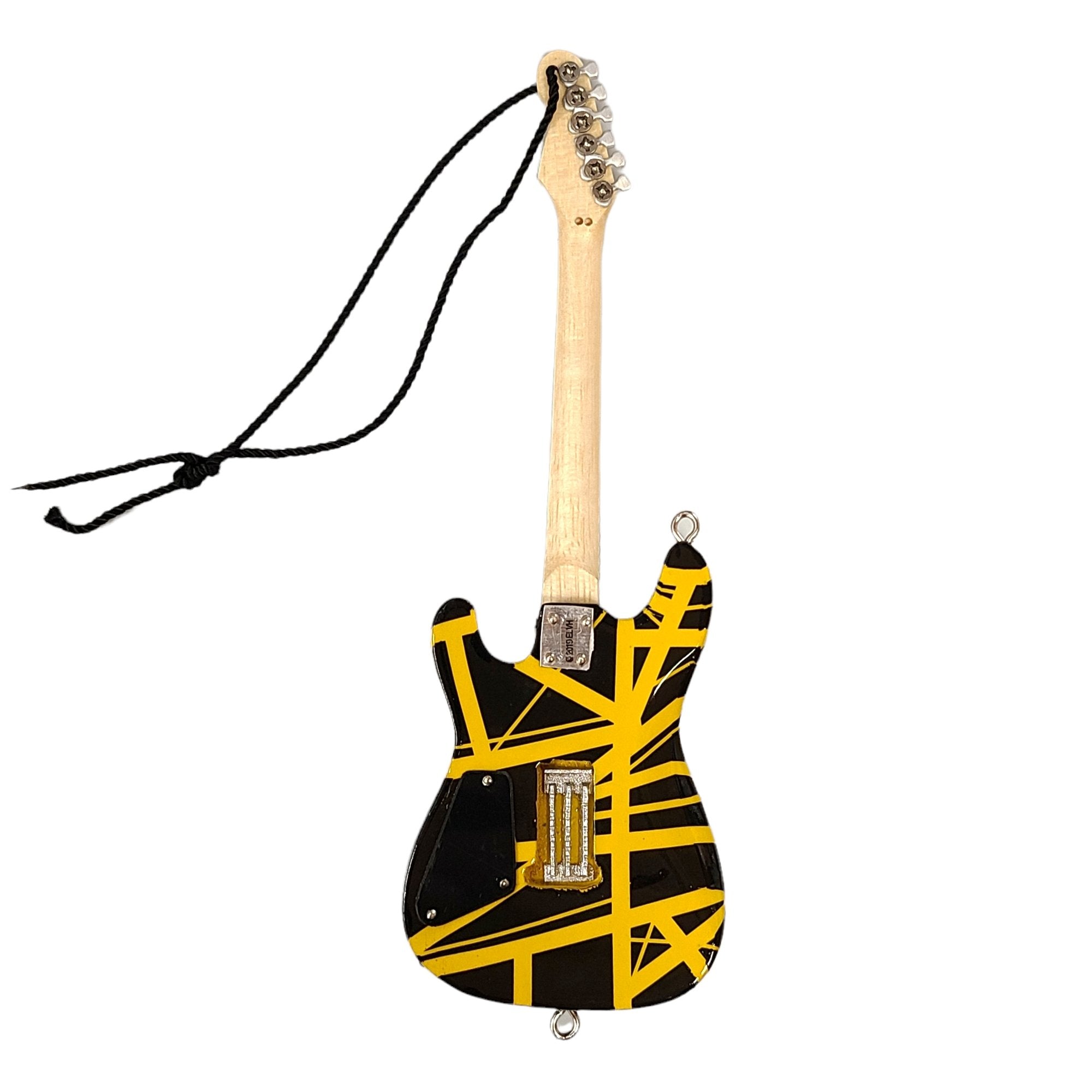 Axe Heaven Holiday Ornament EVH Eddie Van Halen Bumble Bee Yellow Black 6in