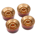 Abalone Bird Metric Control Guitar Knobs For Les Paul