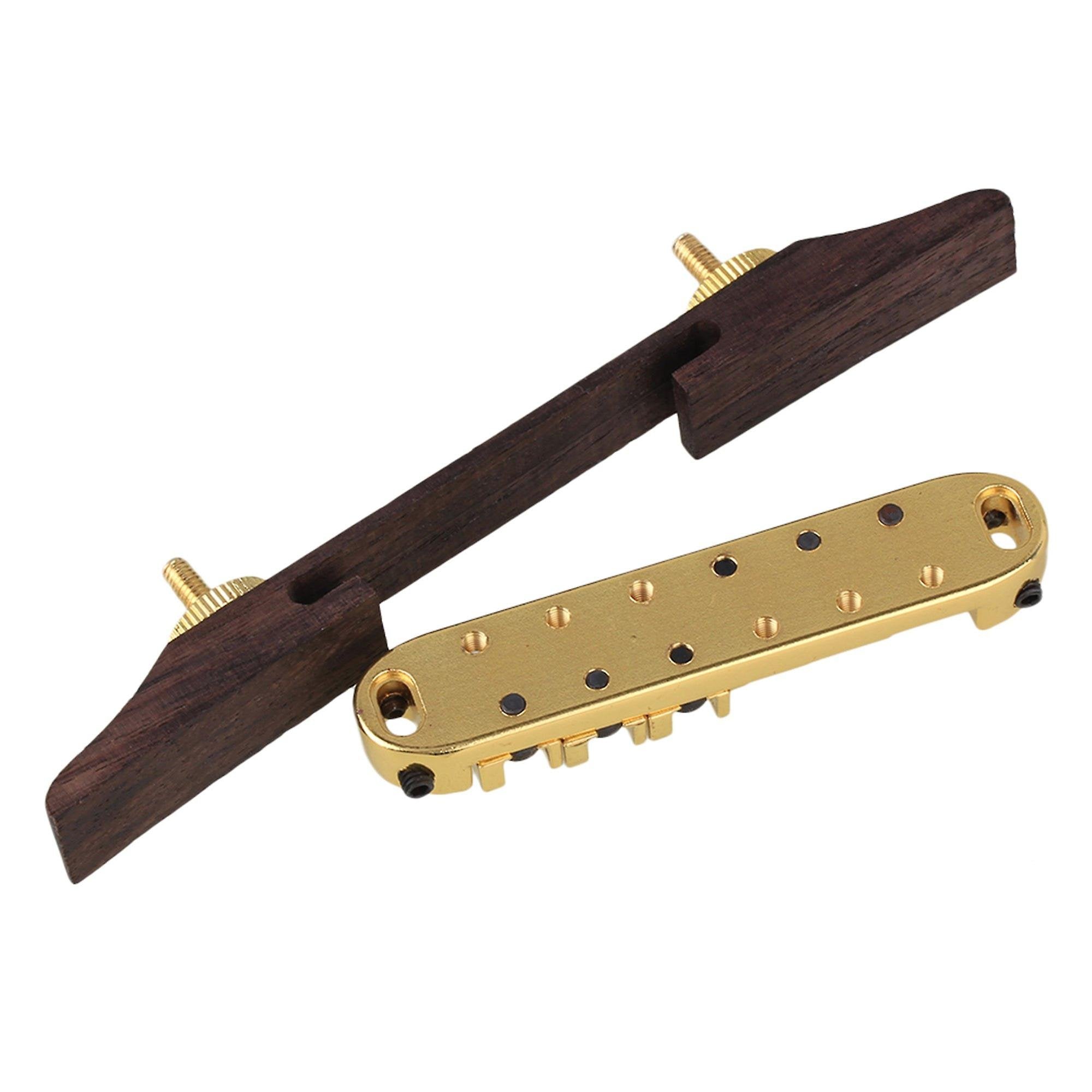 Roller Tune-O-Matic Saddle Bridge for Archtop Guitar
