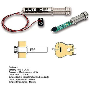 Artec Endpin Jack Guitar Preamp EPP integrated Kit Acoustic Instrument Active