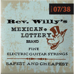 Dunlop Reverend Willy's Extra Light Electric Guitar Strings, .007-.038