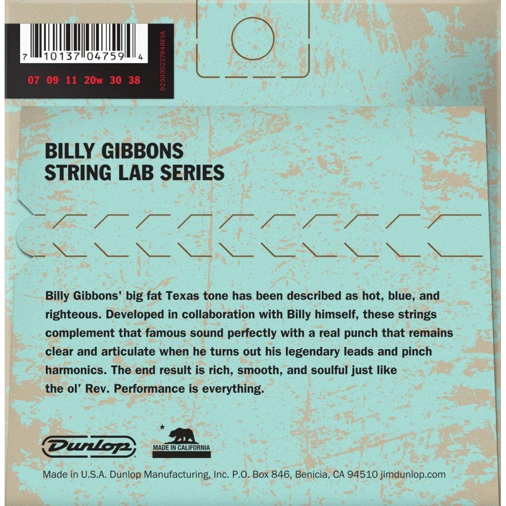 Dunlop Reverend Willy's Extra Light Electric Guitar Strings, .007-.038