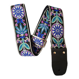 Henry Heller 2" Floral  Jacquard Guitar Strap