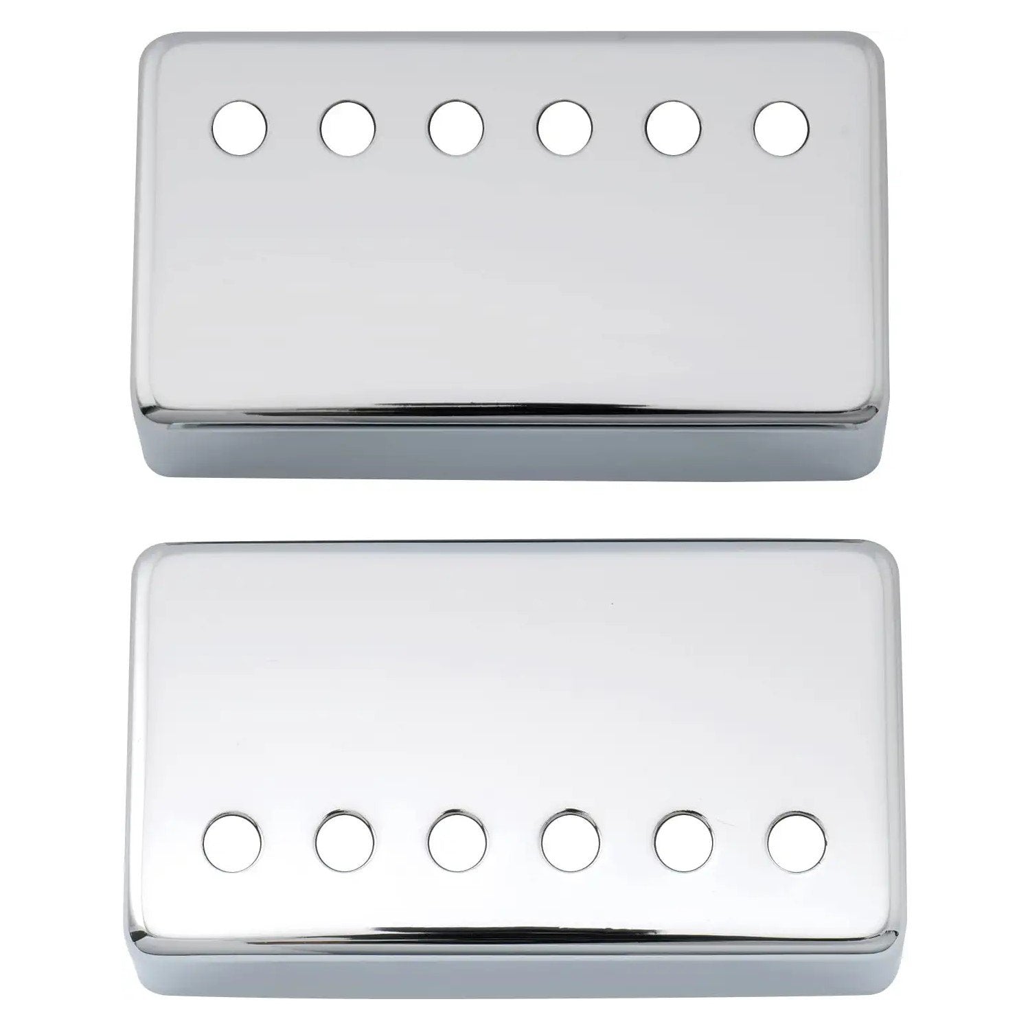 Metal Humbucker Pickup Covers Neck Bridge or Set, Chrome For Guitar