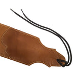 Brown Synthetic Wide Leather Strap