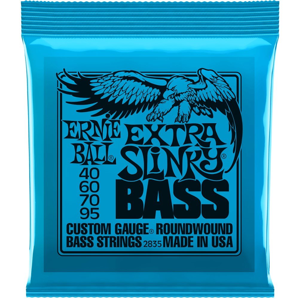 Ernie Ball Bass Guitar Strings Extra Slinky Electric Nickel Wound .040 -.095