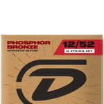 Dunlop 12-String Acoustic Phosphor Bronze Medium Guitar Strings, .012/.012–.052/.030