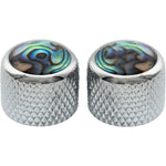 Metric Abalone Top Dome Tele Guitar Knobs (Set of 2)