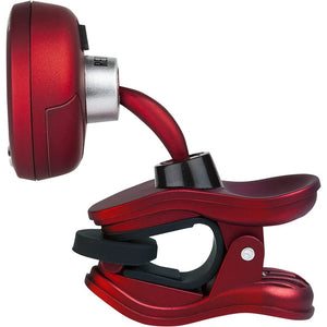 Snark Silver Clip-On Chromatic Guitar Bass Tuner, Red