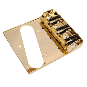 Telecaster Bridge w/Compensated Brass Saddles & Cut-Down Sides for Fender Tele Guitar