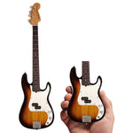 Axe Heaven Fender Sunburst Precision Bass Mini Guitar Replica FP-001
