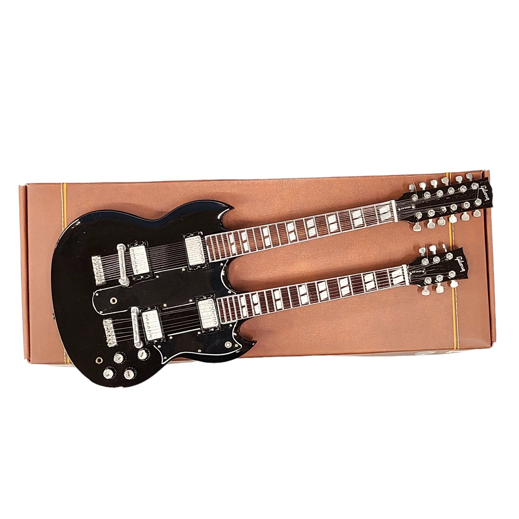 Axe Heaven Slash Gibson 1966 EDS-1275 Doubleneck Mini Guitar Replica, GG-226