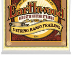 Ernie Ball Earthwood 5-string Frailing Banjo 80/20 Bronze Loop End Strings, .010 - .024