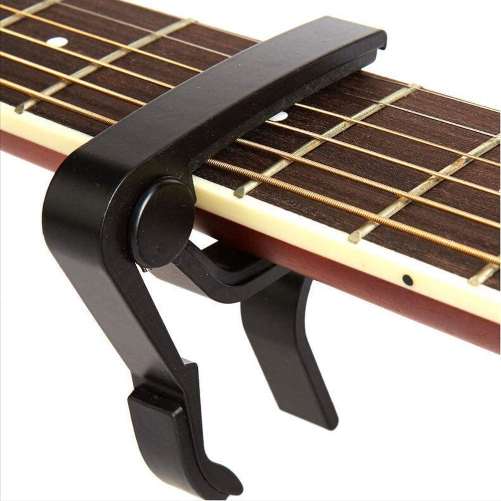 Dunlop Acoustic Guitar Trigger Capo, Flat Black