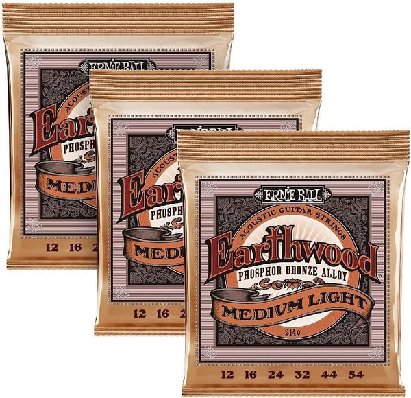 Ernie Ball Earthwood Medium Light Phosphor Bronze Acoustic Guitar