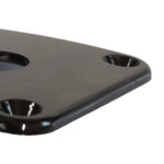 WD Music Square Curved Input Jack Plate, Black