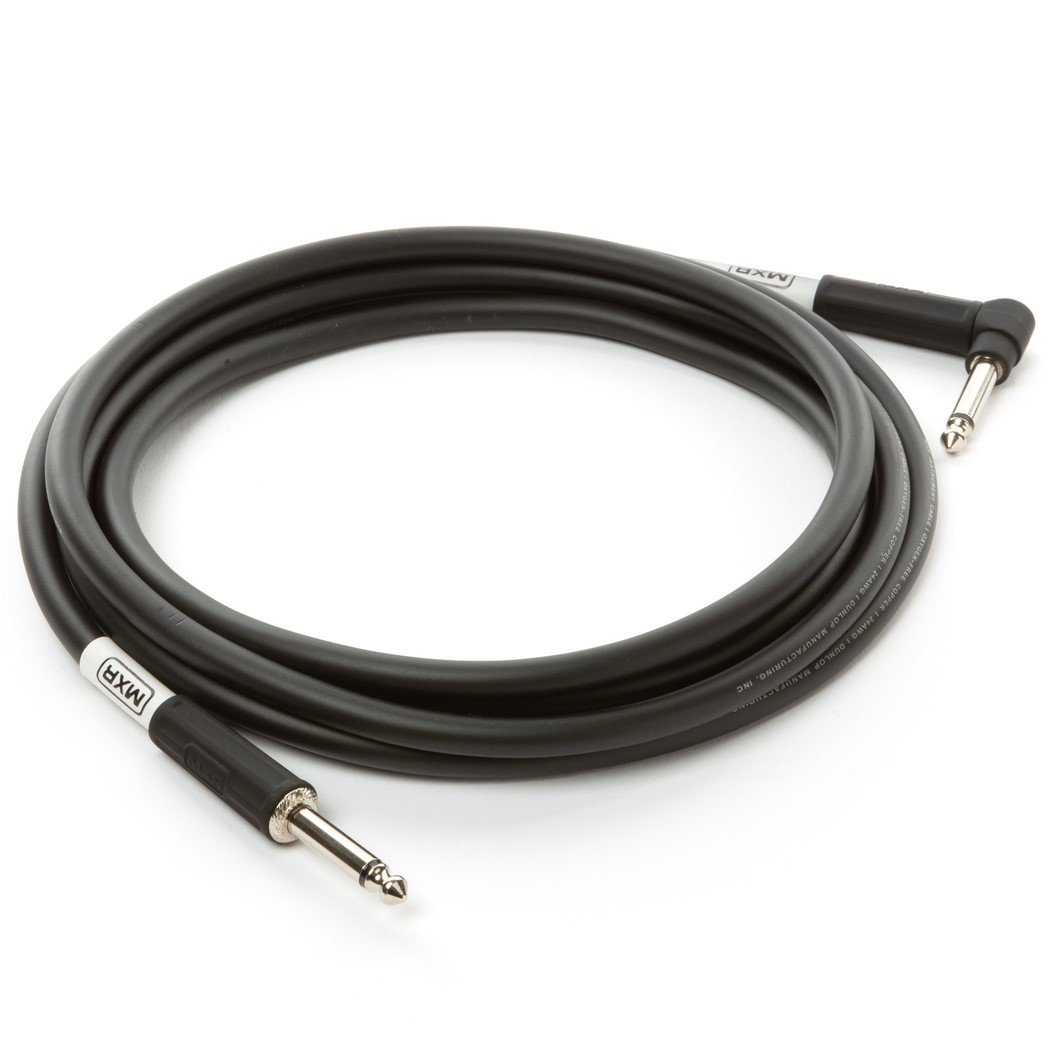 MXR 10ft Standard High Performance Right Angle Instrument Cable, Black