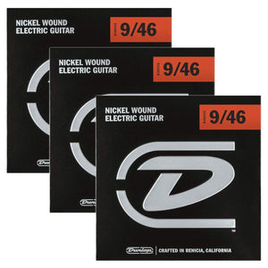 Dunlop Nickel Wound Electric Guitar Strings, Light/Heavy, .009–.046