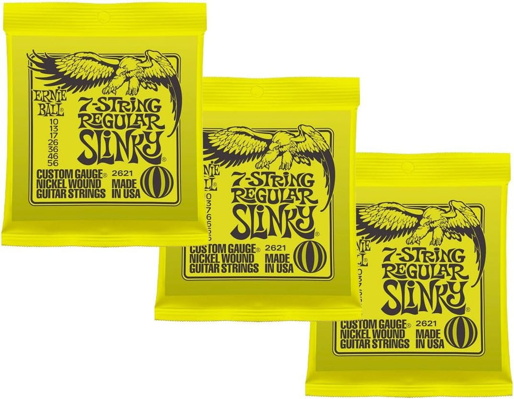 Ernie Ball 7-string Regular Slinky 3-Pack