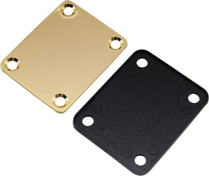 Musician Outfitters Guitar Neck Plate For Tele Strat Jaguar Bolt-on neck style (Gold)