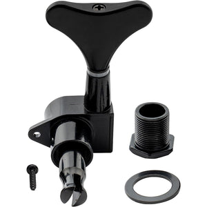 4-in-line Sealed Bass Tuning Pegs Right Hand, Black