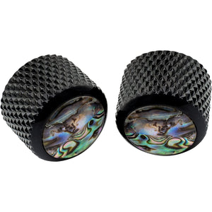 Metric Abalone Top Dome Tele Guitar Knobs (Set of 2)