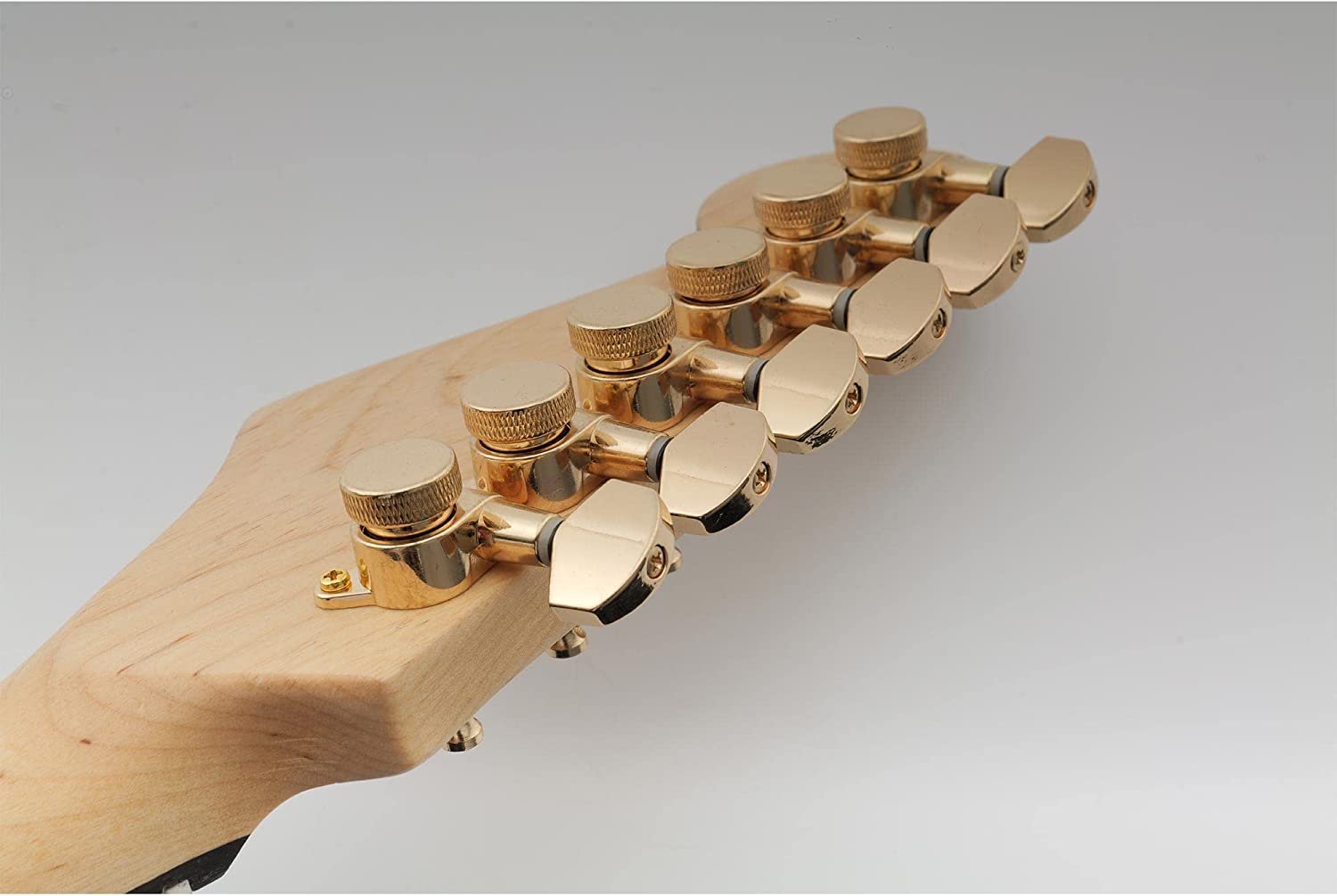 6-in-line Locking Guitar Tuning Pegs, Gold