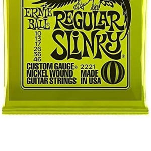Ernie Ball Regular Slinky Guitar Strings With 12 Pack Medium Nylon Picks